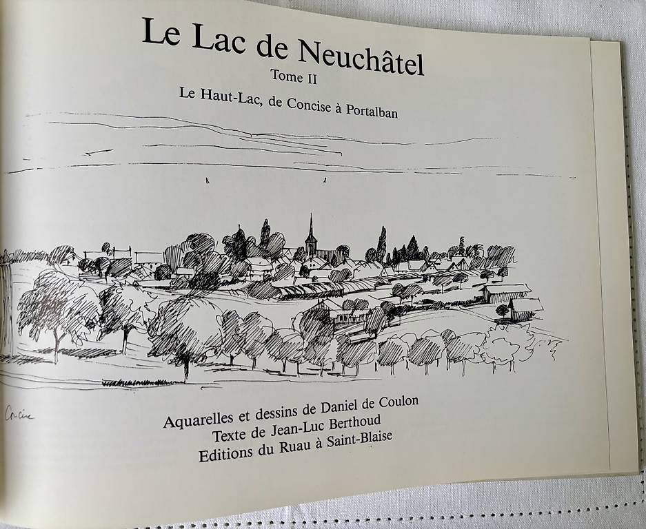 Libri: Livre Aquarelles de Neuchâtel  – Usato da St-Blaise venduto da Poussinnette01 1