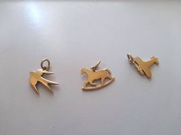 Dodo pomellato ciondoli in oro giallo 18K misura M (2 gr.)
