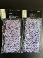 2x Tischdeko-Band lila Filz, neu und originalverpackt