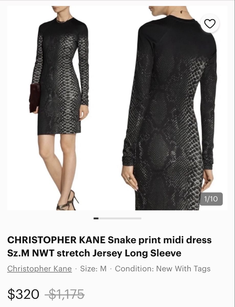 Vestiti: CHRISTOPHER KANE Colorblock Snake Print – Usato da Zürich venduto da di_archive 9