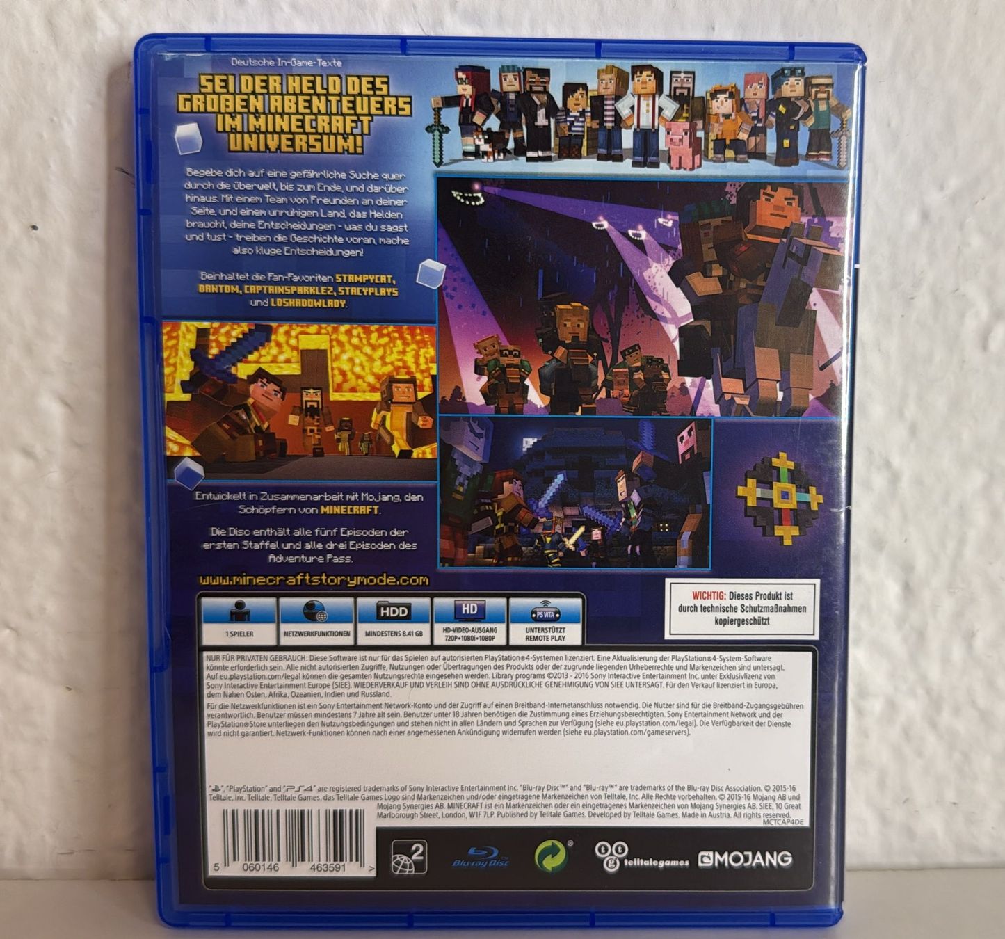 Giochi: Minecraft Story Mode Complete Adventure PS4 Spiel  – Usato da Ehrendingen venduto da lax21 1