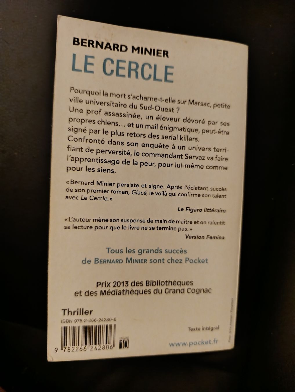 Livres: Le Cercle de Bernard Minier – D'occasion à Courtelary par mitounet 1