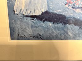 Claude Monet "Frau im Garten" Kunstdruck, gerahmt!
