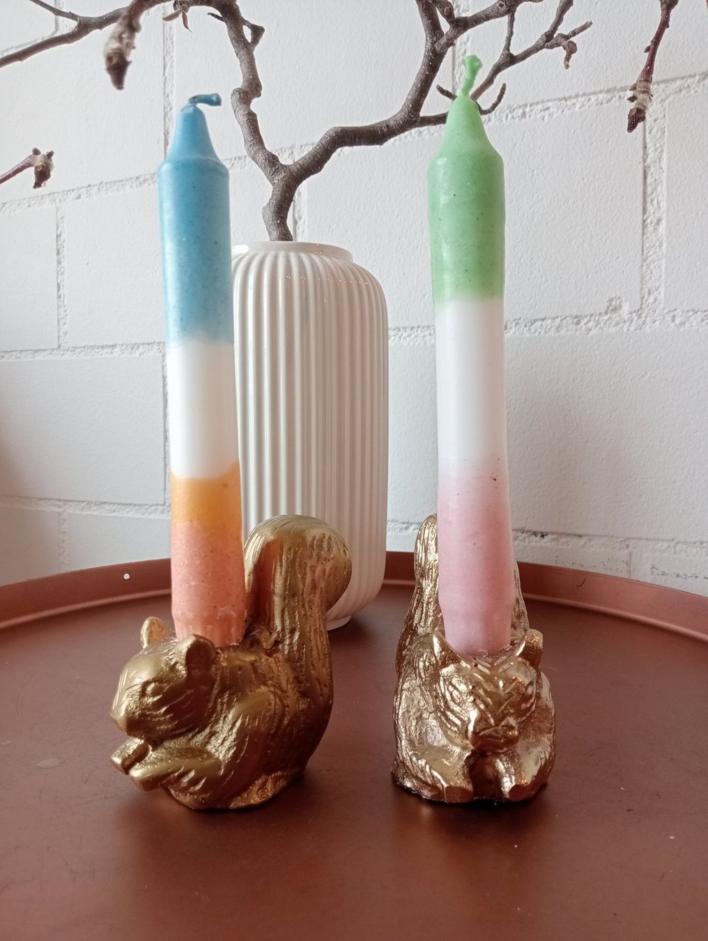 Portacandele: Design Kerzenständer, 2er Set, inkl. Kerzen – Usato da St.Niklausen LU venduto da Wirdbereitsverwendet 6