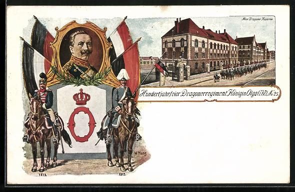 Entiers postaux: Litho Dragoner-Regiment Königin Olga No – D'occasion à Berlin par bartko-reher