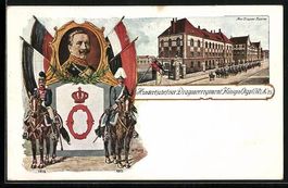 Litho Dragoner-Regiment Königin Olga No