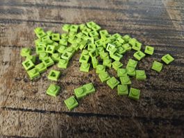 lego 3024 lot de 80 pièces Lime Plate 1 x 1