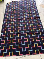 Vintage farbenfrohe Tagesdecke / Ueberwurf, 245x 145