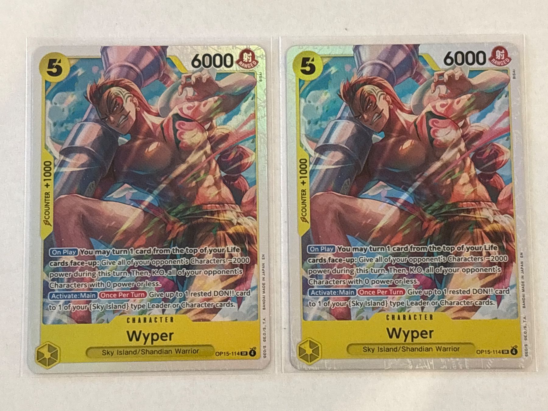 Bandai Carte collezionabili: One Piece TCG CARDS OP15-114 ENG – Nuovo (secondo la descrizione) da Schaffhausen venduto da Brickorama0815