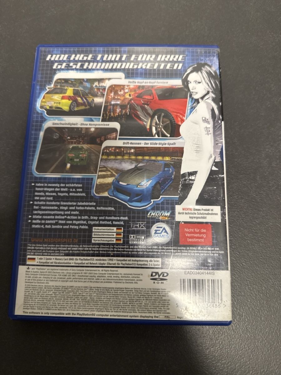 Sony Giochi: Need for Speed Underground PS2 – Usato da Schaffhausen venduto da sabdiu 1