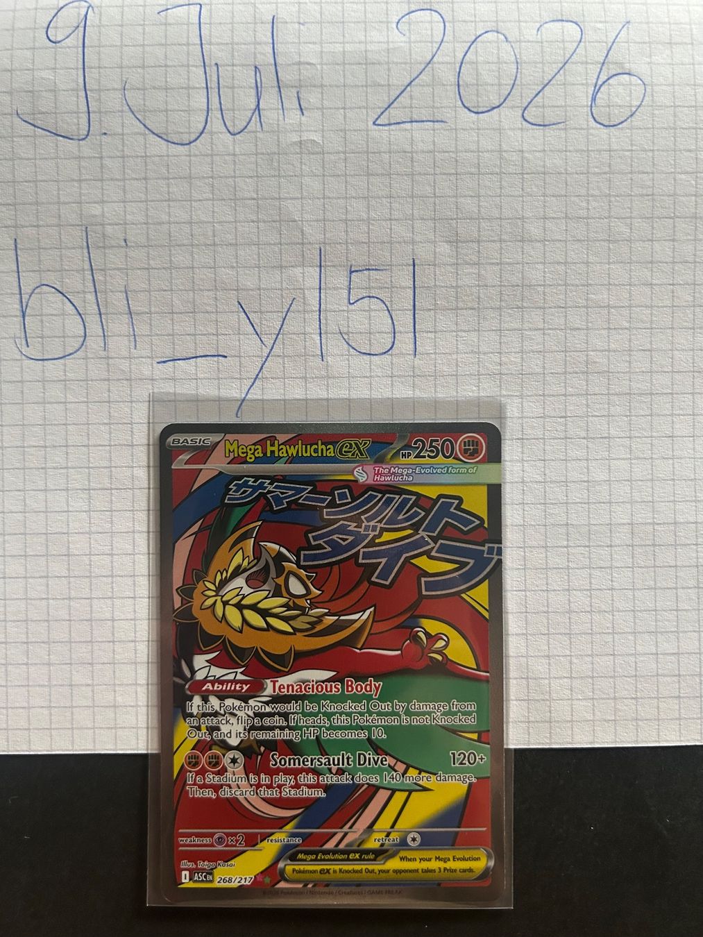 Pokémon Sammelbilder & Trading cards: ENG - Mega Hawlucha ex #268 - Ascended Heroes – Neu (gemäss Beschreibung) aus Zürich von bli_yl5l 2