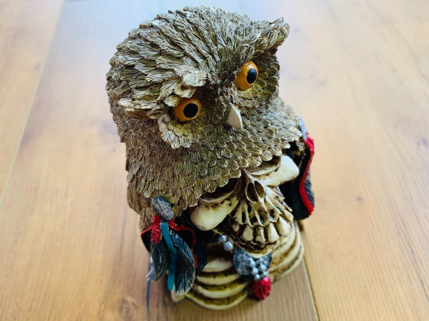 Sculture & Statue: Totenschädel Schädel SKULL Eule 15cm NEU – Nuovo e nell'imballaggio originale da Bergdietikon venduto da shopAgent 8