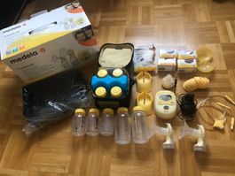 Milchpumpe, Medela Freestyle mit ganz viel Zubehör