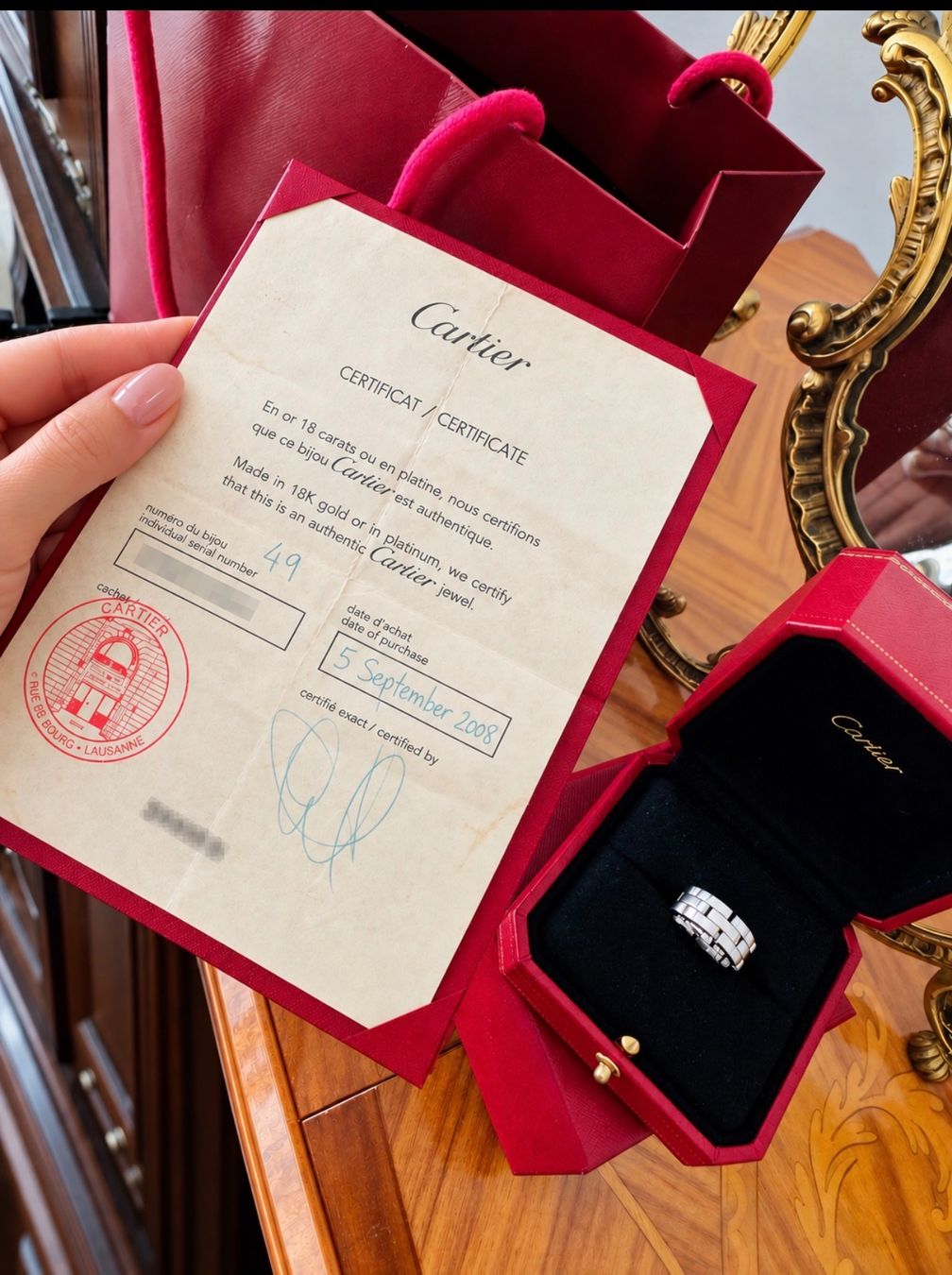 Cartier Anelli: Cartier Maillon Panthère Ring – 3-Row – Usato da Unterstammheim venduto da J_eime_Ca 2