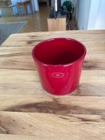 Roter Blumentopf Keramik.