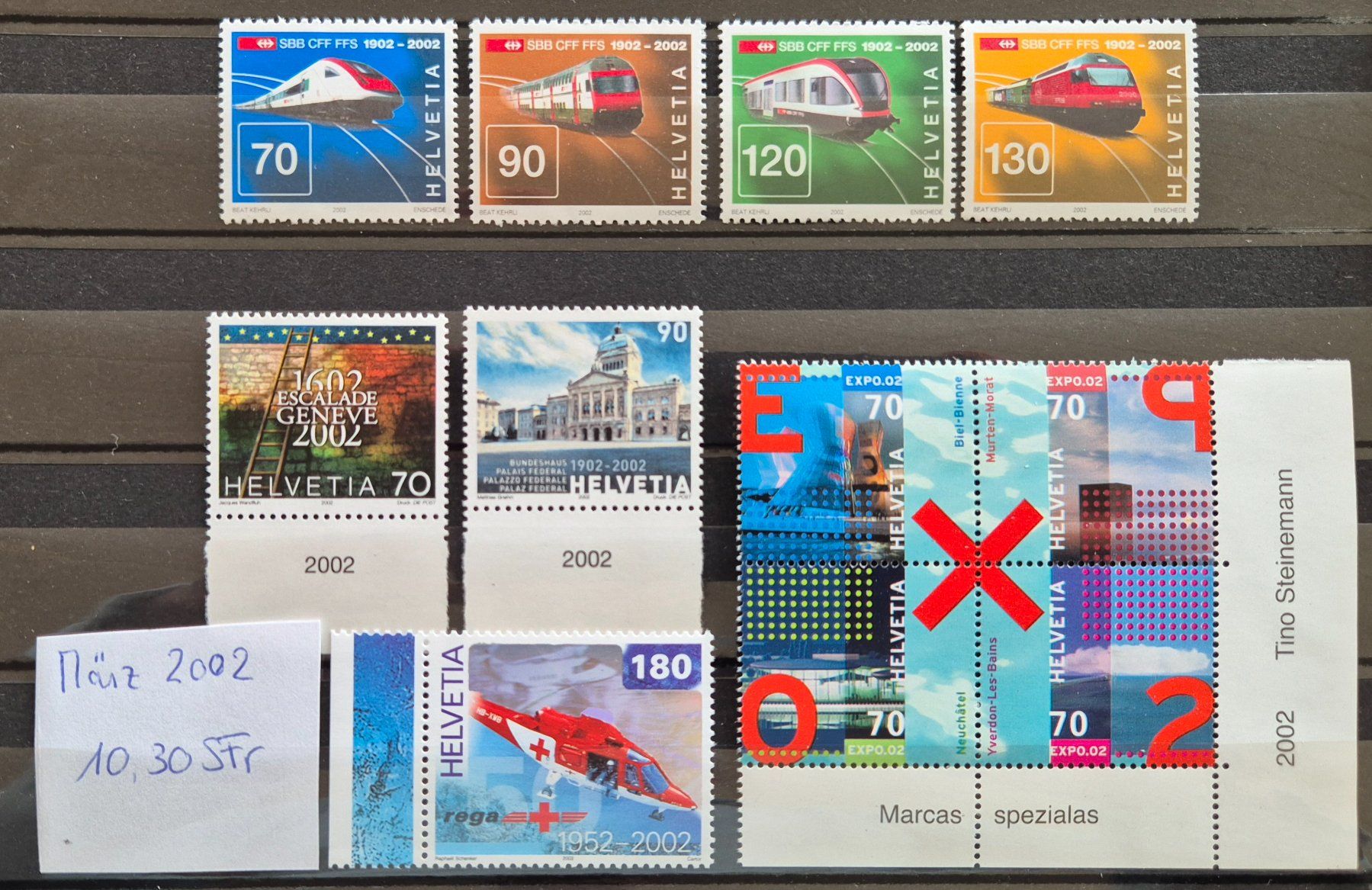 Tutti i francobolli: Ausgabe März 2002 postfrisch – Usato da Buus venduto da papillon098