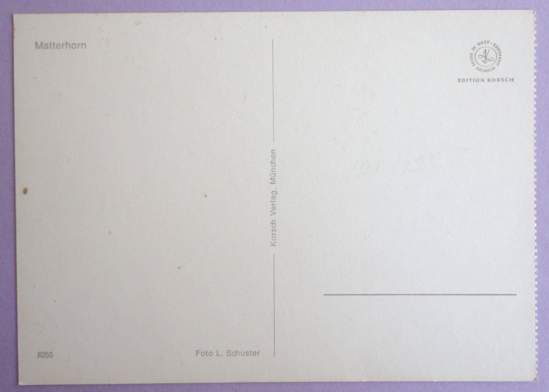 Cartoline postali: Matterhorn – Usato da Fétigny venduto da Billy2miny 1