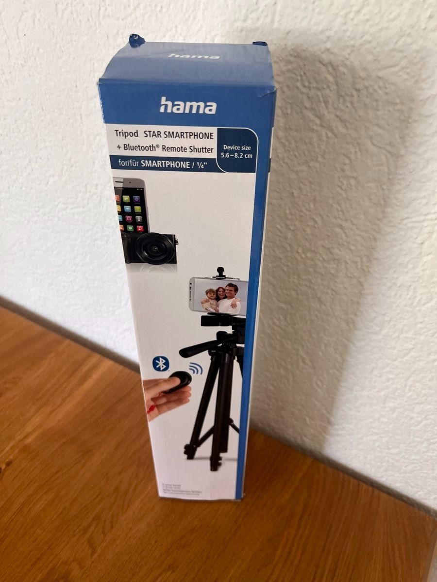 Hama Treppiedi & Teste: Neuwertiges Hama Stativ Star Smartphone mit Bluetooth – Nuovo (secondo la descrizione) da St. Gallen venduto da Paig