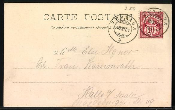 Cartoline postali: AK Clarens, Le Dèbarcadère, 1901 – Usato da Berlin venduto da bartko-reher 1