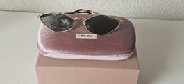 Miu Miu Sonnenbrille Gold Damen 