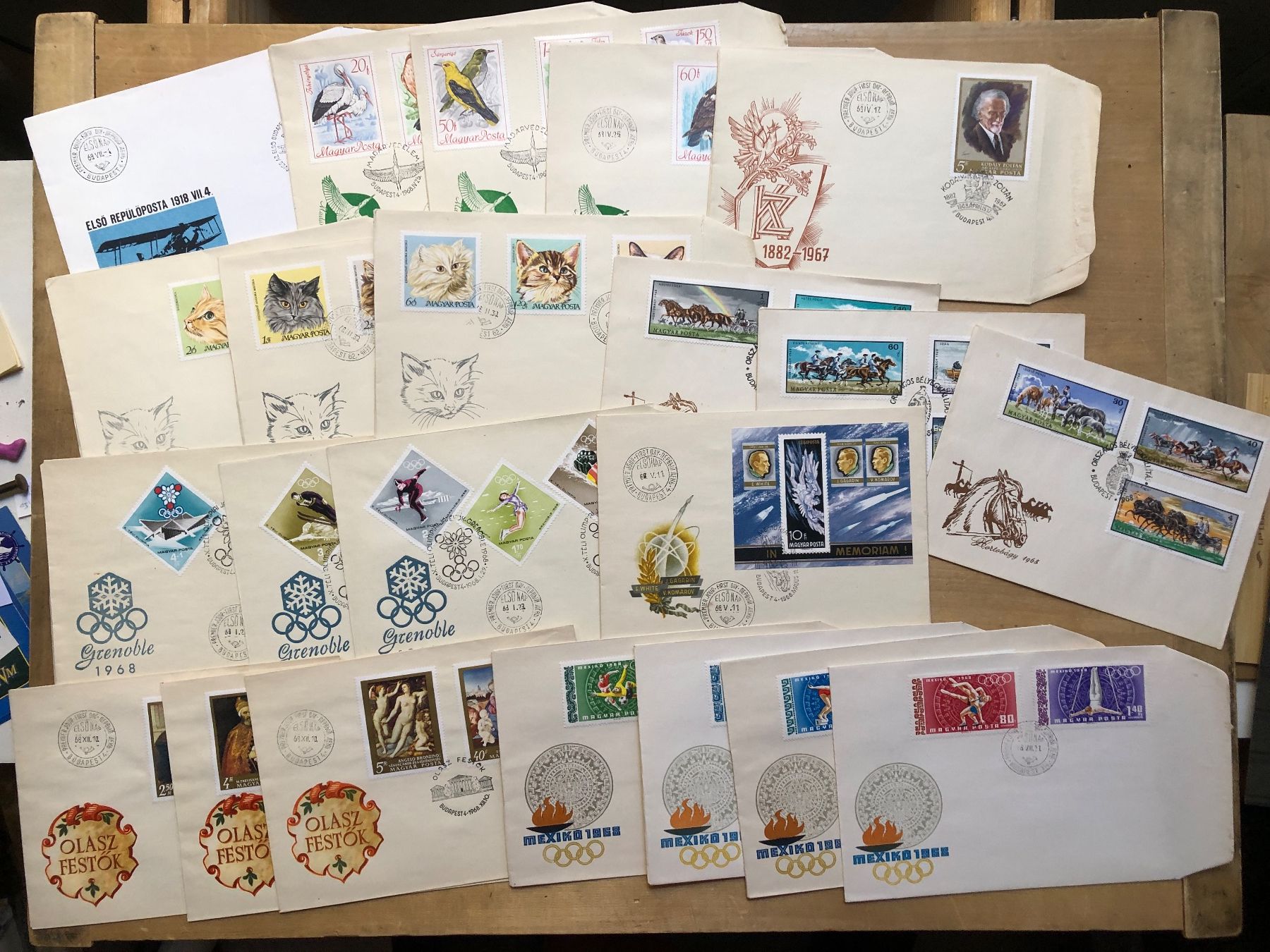Tutti i francobolli: Hongrie/Ungarn 220 FDC 1963 - 1976 – Usato da Neuchâtel venduto da Atahuallpa 2