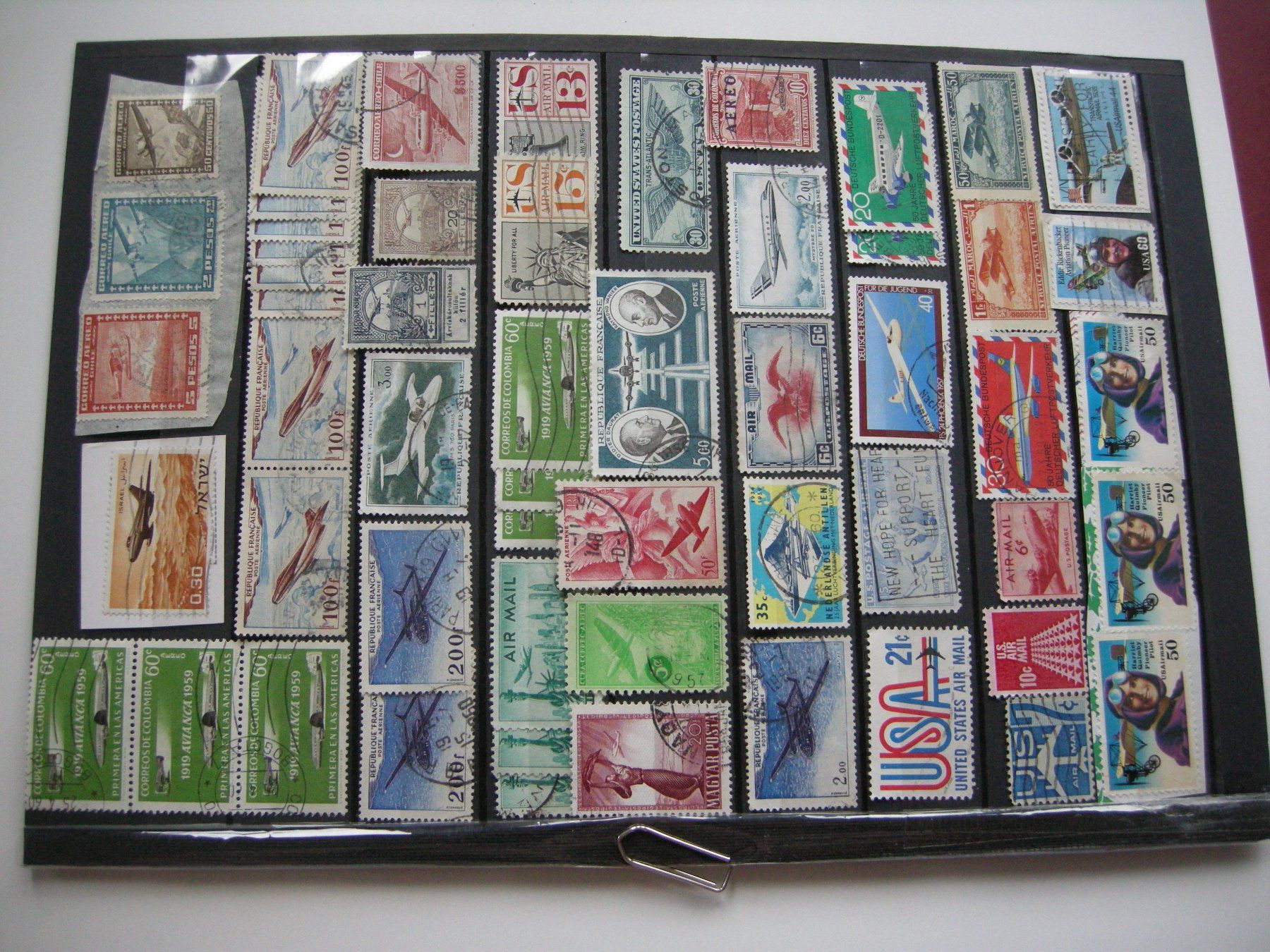 Alle Briefmarken: ALT LOT FLUGPOST WELT, GESTEMPELT – Gebraucht aus Rüti ZH von jupi1945 1