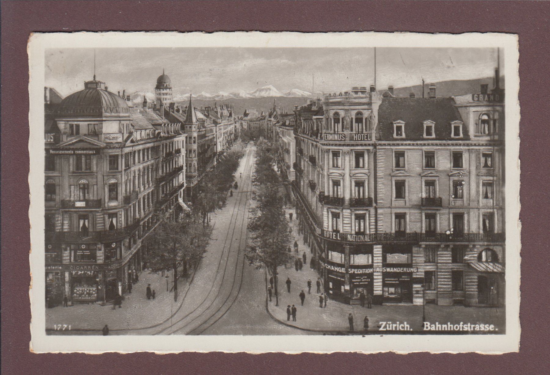 Ansichtskarten: ZÜRICH - Bahnhofstrasse - 1934 – Gebraucht aus Pully von nicecards