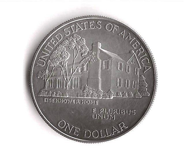 Alle Münzen: USA Eisenhower / Centennial one Dollar Silber 1990 – Gebraucht aus Zürich von Philacat11 1