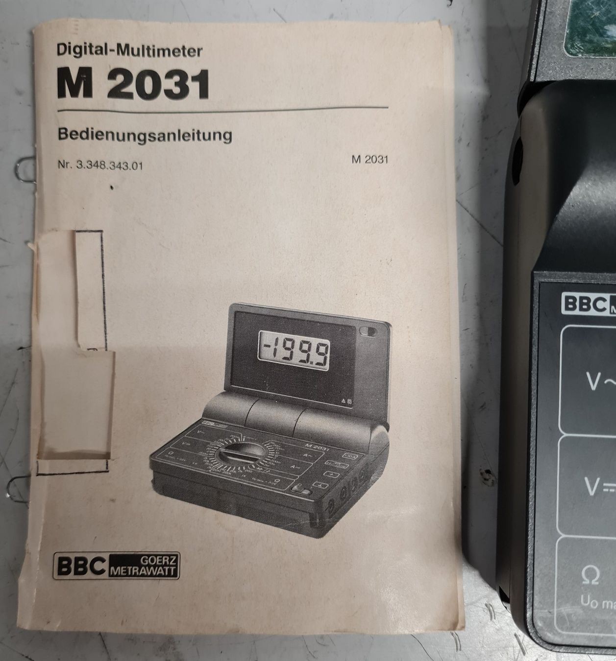 BBC Goerz Metrawatt Misurare: M2031 Digital Multimeter von BBC Goerz Metrawatt – Usato da Horw venduto da Arta20000 3