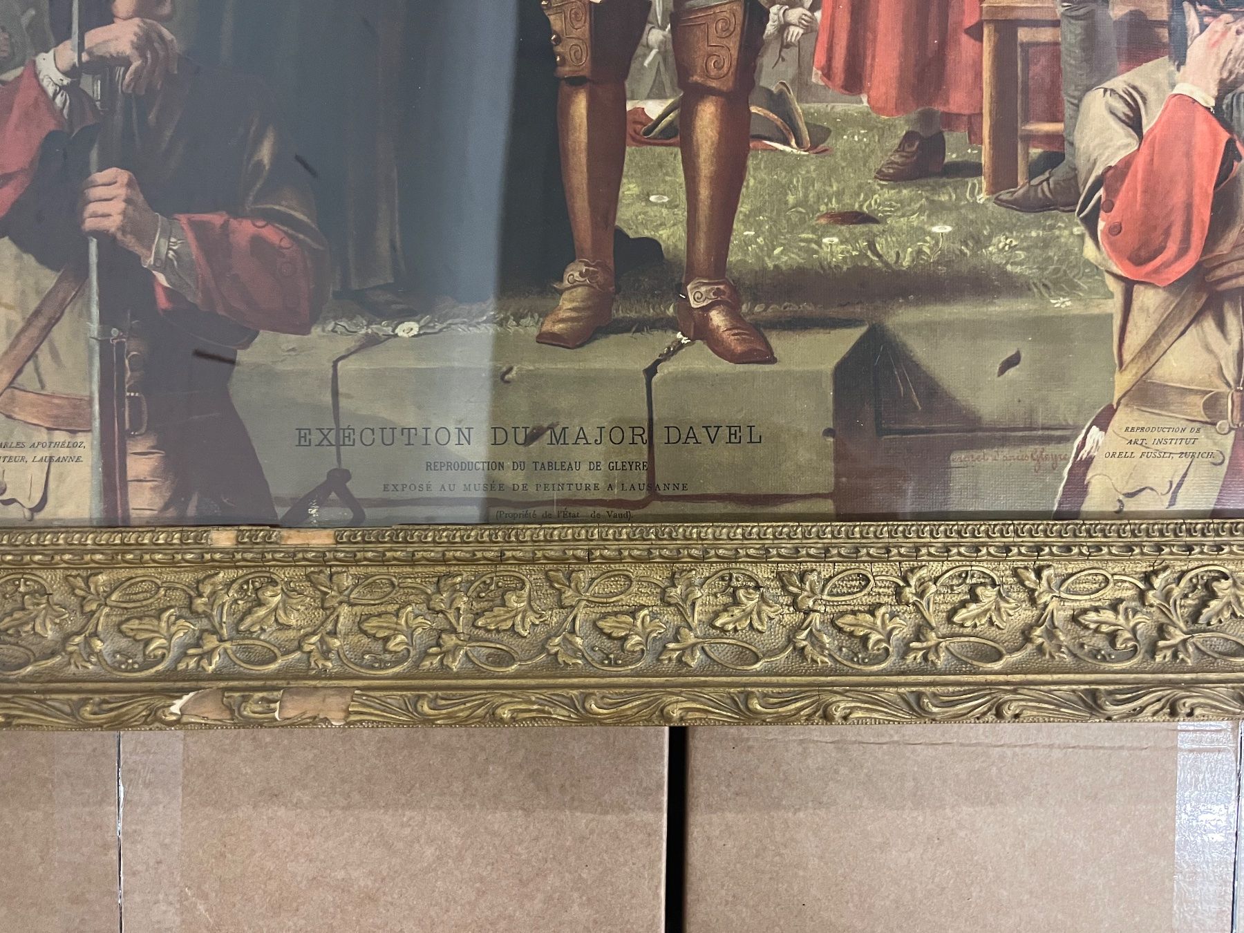 Grafica & Litografie: Ancienne lithographie Du mayor Davel – Usato da lausanne venduto da esploras 2
