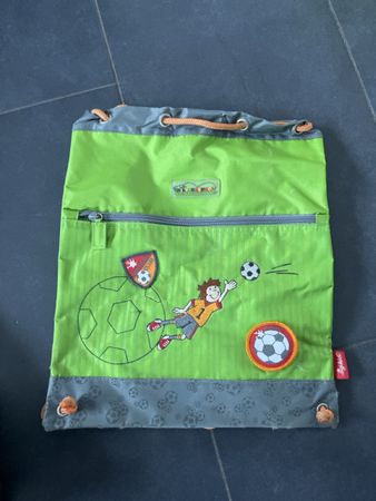 Sigikid Green Football Drawstring Bag - Like New!