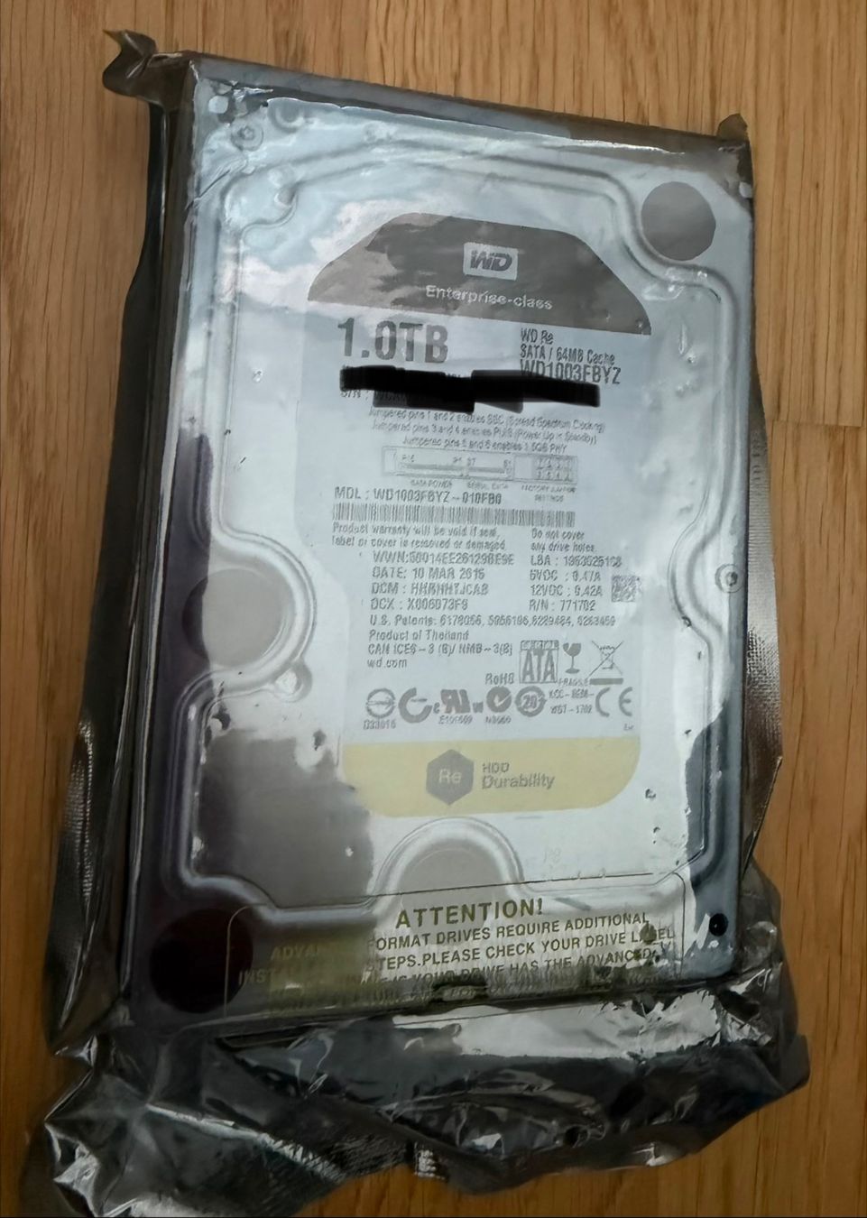 Western Digital Disques durs: WD 1TB NAS Platte #1 – D'occasion à Tann par Speedesel