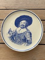 Wandteller „Der fröhliche Trinker“ - Delfts Blauw.