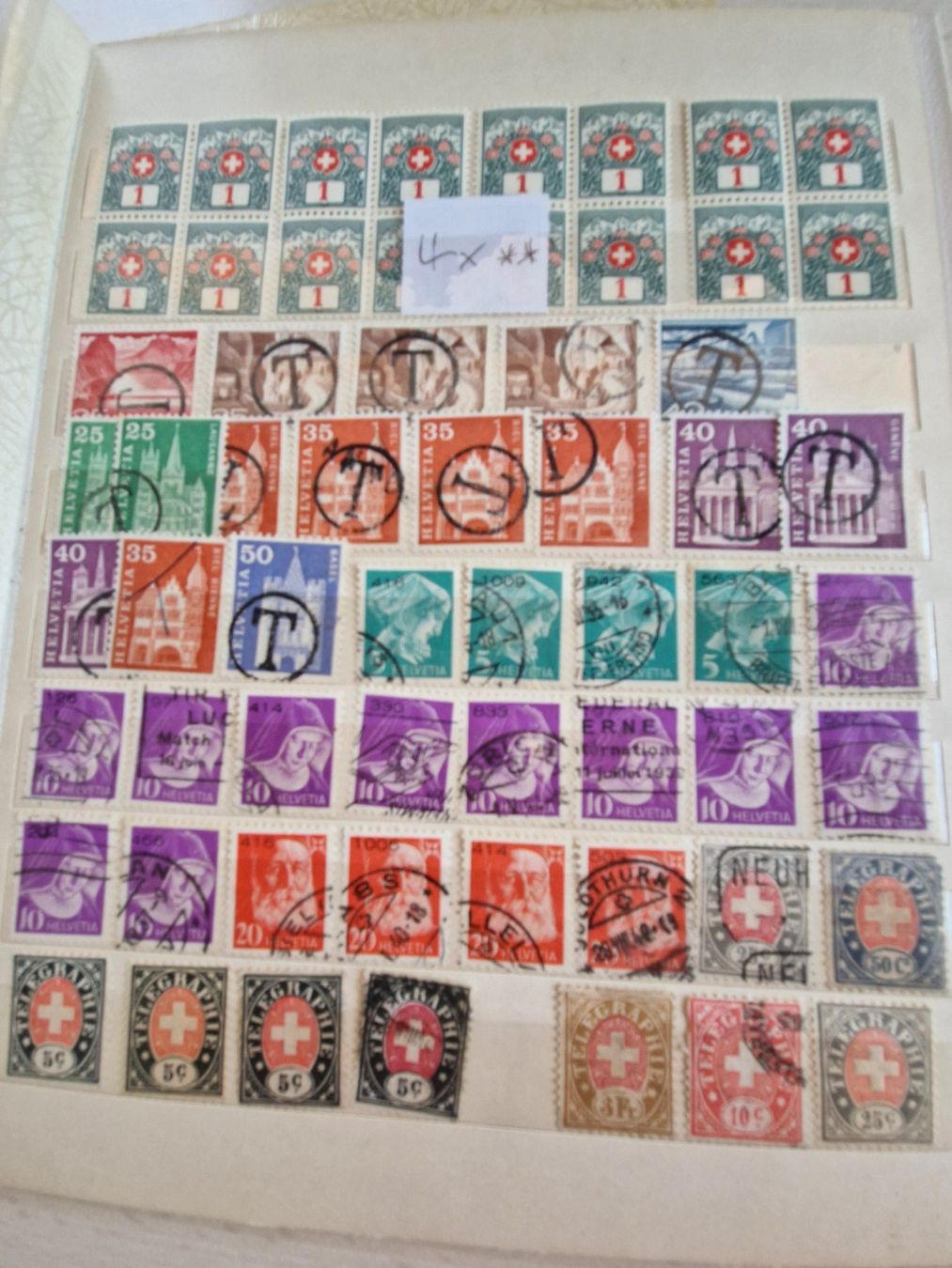 Tous les timbres: Ansammlung CH - Fundgrube, ab 1.- – D'occasion à Burgdorf par Glossy01 6