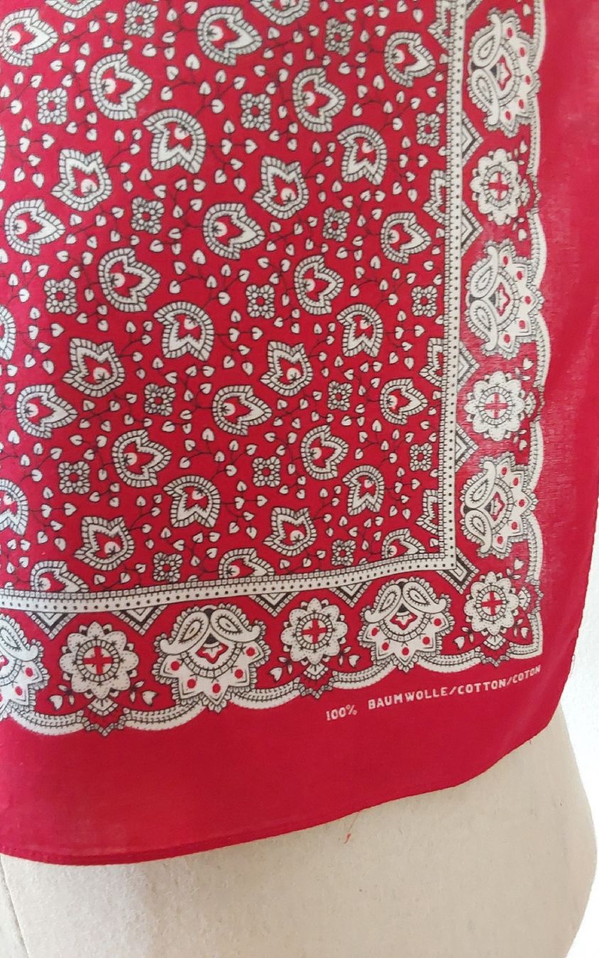 Foulards, Tücher & Schals: Tuch Baumwolle quadratisch rot  – Neu (gemäss Beschreibung) aus Köniz von scopello12 1