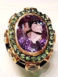 Anelli: Ring Amethyst rosévergoldet Silber Grösse 59 – Nuovo (secondo la descrizione) da Zürich venduto da benedikt12 8