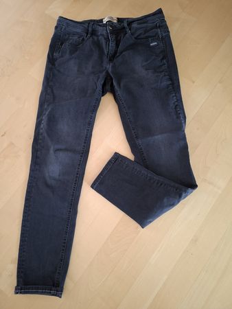 schwarze Gang Jeans, 94Amelie, Grösse 30inch