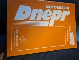 motorrad DNEPR oldtimer betriebsanleitung antik rare URSS 
