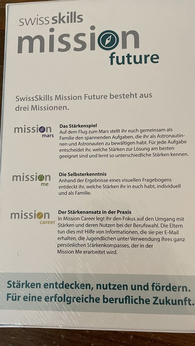 Spiele: Gesellschaftsspiel "Mission Future" – Neu und originalverpackt aus Neuenkirch von balani 2