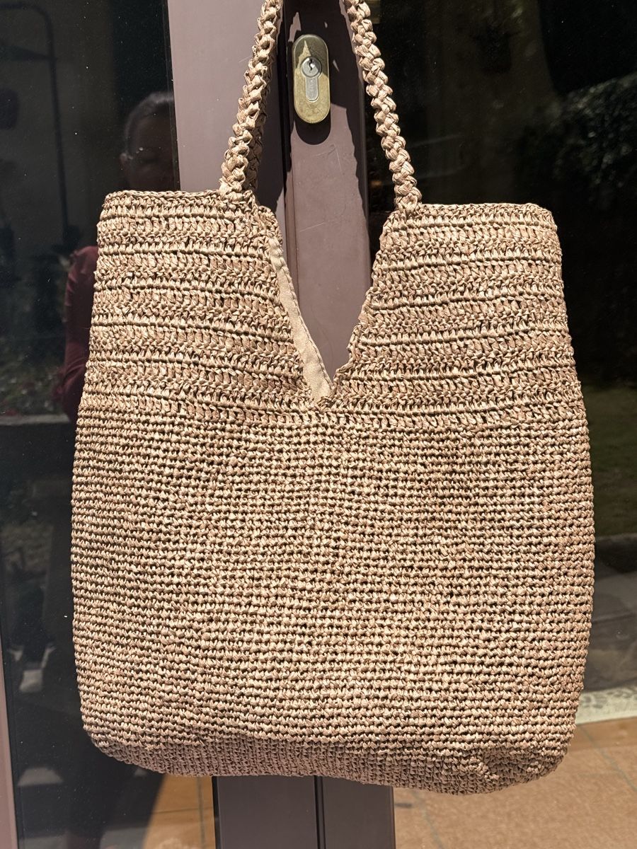 Borse da donna: Borsa in rafia  con frange - Handmade! – Nuovo e nell'imballaggio originale da Bellinzona venduto da bul_mvy5 2