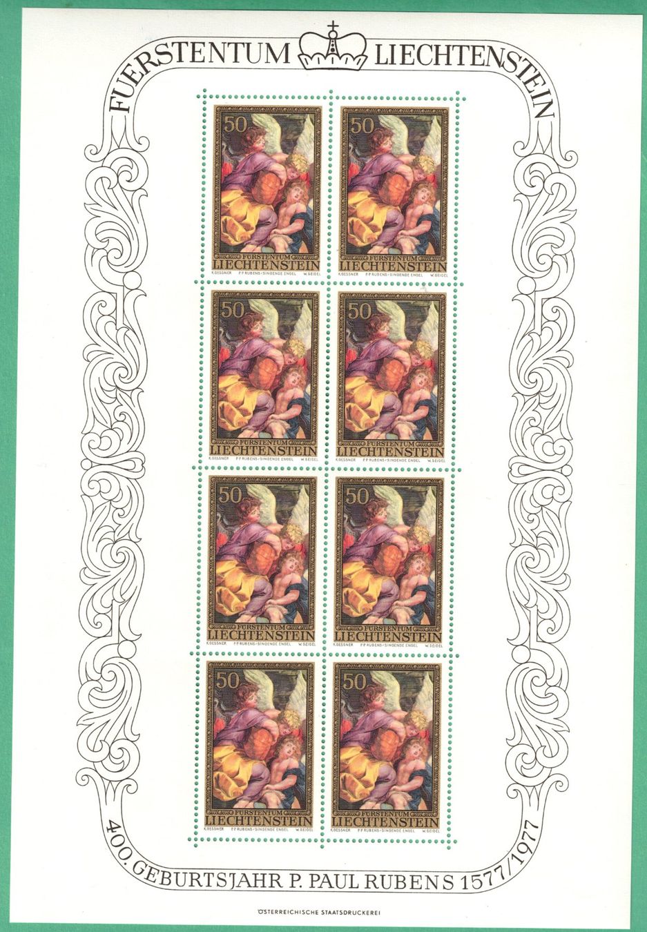 Tous les timbres: Kleinbogen  Peter Paul Rubens   1976    postfrisch – Neuf (Voir description) à Mellingen par Ginger 2