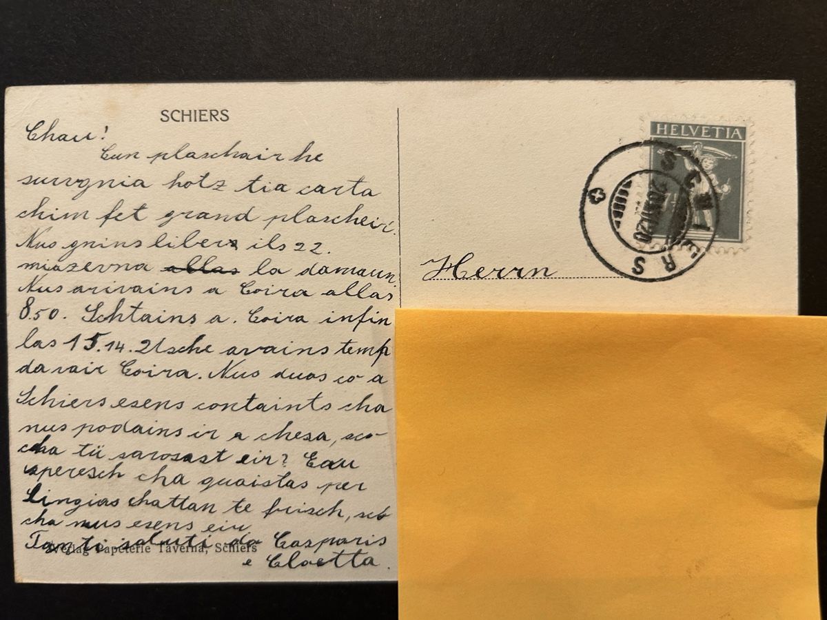 Cartoline postali: Schiers Prättigau Schmuggler – Usato da Fanas venduto da Alessio11 1