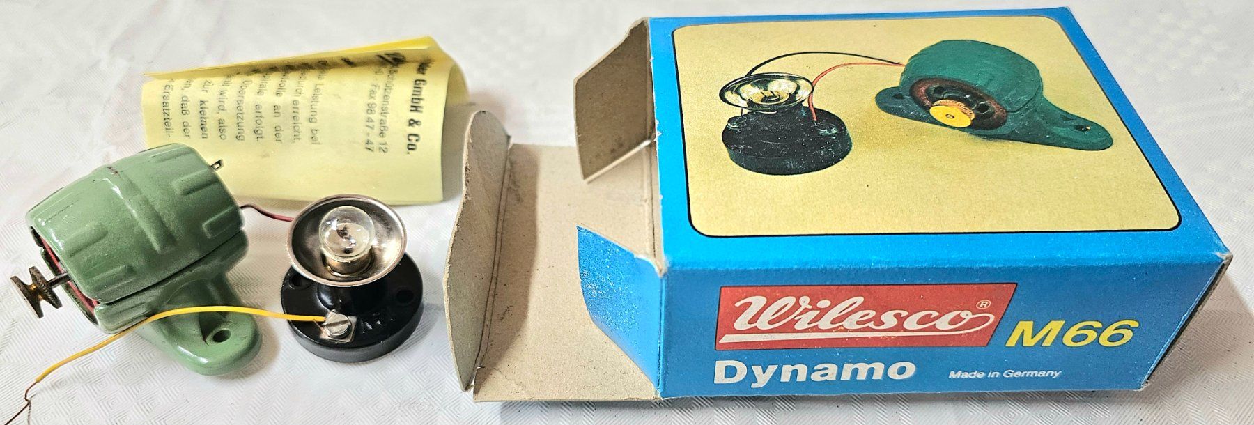 Wilesco Modellbausätze & Standmodelle: Dampfmaschine Wilesco M66 Dynamo NEU OVP – Neu und originalverpackt aus Hefenhofen von Osstschweiz