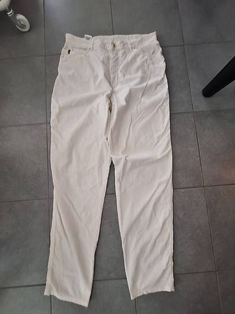 True Vintage Luxus Escada Hose cremeweiss Grösse 44