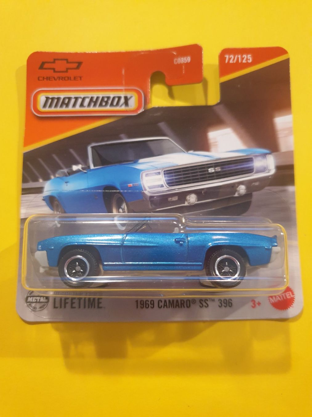 Matchbox Modellini d'auto: Matchbox 1969 CAMARO SS 396 – Nuovo e nell'imballaggio originale da Oftringen venduto da Rotor 1