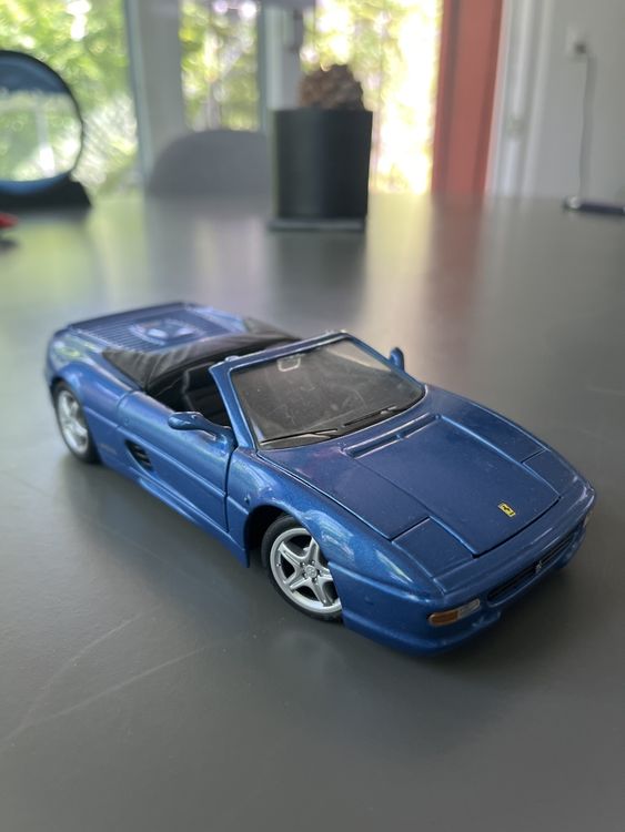 Miniature Bang SB 1/43 – Ferrari F355 Spider Bleue – Très Bon état, Sans Boîte