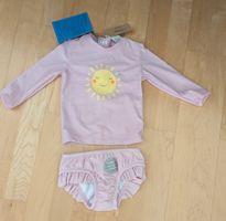 Badeanzug langarm mit Sonne Motiv Grösse 62/68 Neu