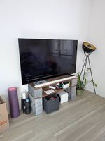DIY TV-Möbel aus Backsteinen - Industrial Style