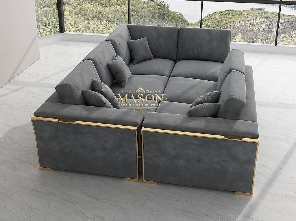 Sofas: MASON Modul Ecksofa "Veluto Gold" aus Samt – Neu und originalverpackt aus Tägerwilen von DealBlitz 2