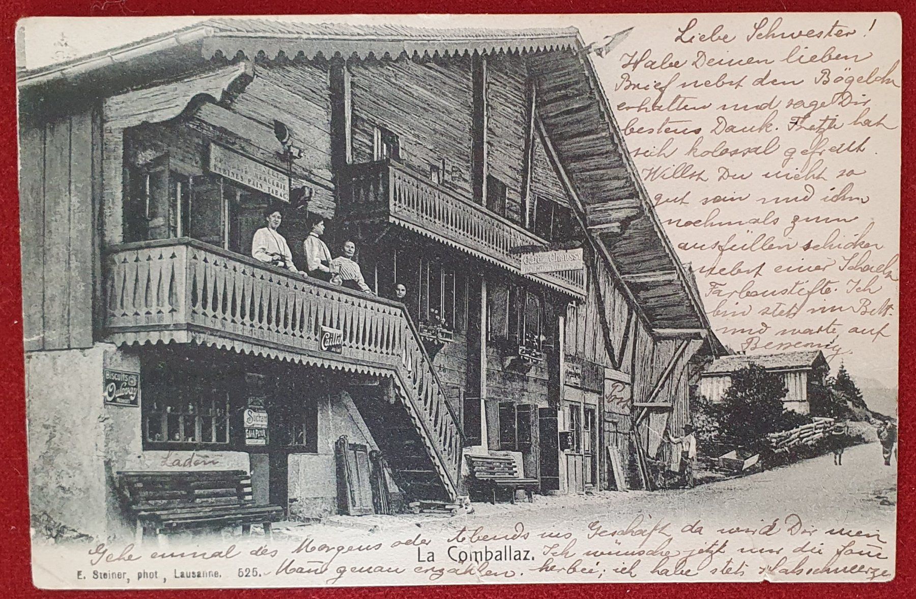 Cartoline postali: La Comballaz 1908 – Usato da Kreuzlingen venduto da Rschweiz1